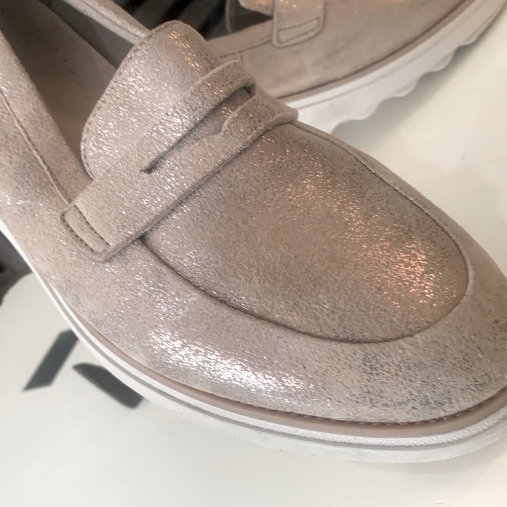Clarks wedge loafers